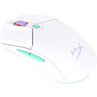 Produktbild för HyperX Pulsefire Haste 2 - mus - 2.4 GHz, Bluetooth 5.2 - vit