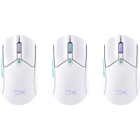 Produktbild för HyperX Pulsefire Haste 2 - mus - 2.4 GHz, Bluetooth 5.2 - vit