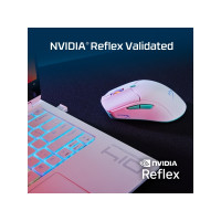 Produktbild för HyperX Pulsefire Haste 2 - mus - 2.4 GHz, Bluetooth 5.2 - vit