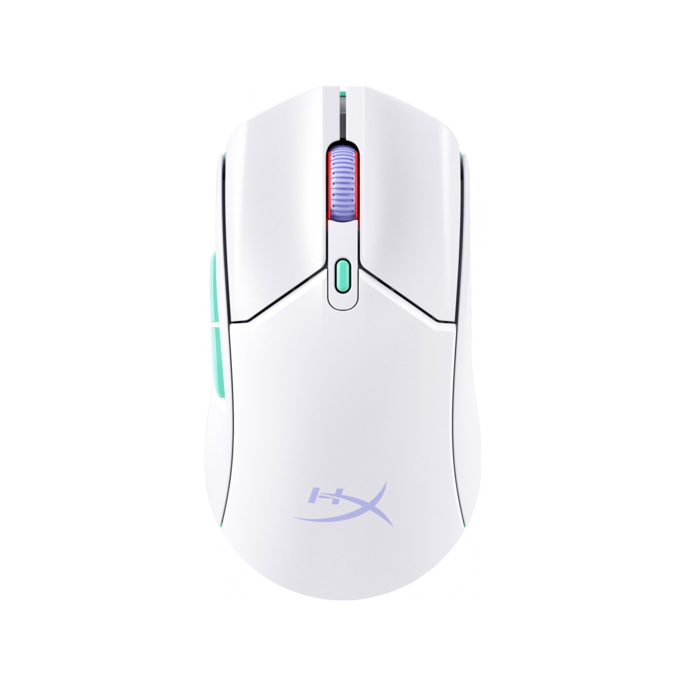 Produktbild för HyperX Pulsefire Haste 2 - mus - 2.4 GHz, Bluetooth 5.2 - vit