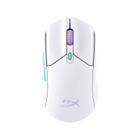 Produktbild för HyperX Pulsefire Haste 2 - mus - 2.4 GHz, Bluetooth 5.2 - vit