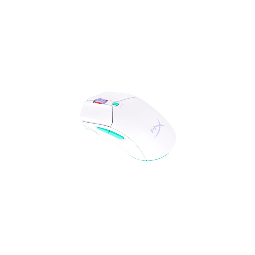Produktbild för HyperX Pulsefire Haste 2 - mus - 2.4 GHz, Bluetooth 5.2 - vit