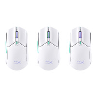 Produktbild för HyperX Pulsefire Haste 2 - mus - 2.4 GHz, Bluetooth 5.2 - vit