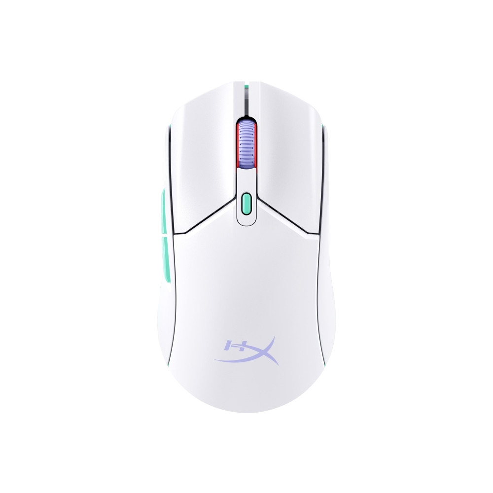 Produktbild för HyperX Pulsefire Haste 2 - mus - 2.4 GHz, Bluetooth 5.2 - vit