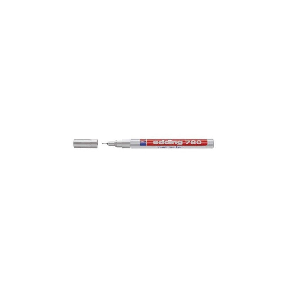 Produktbild för Färgmarkerare, Edding® 780, extra fin, 0,8 mm, silver, 10 st...