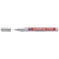 Produktbild för Färgmarkerare, Edding® 780, extra fin, 0,8 mm, silver, 10 st...