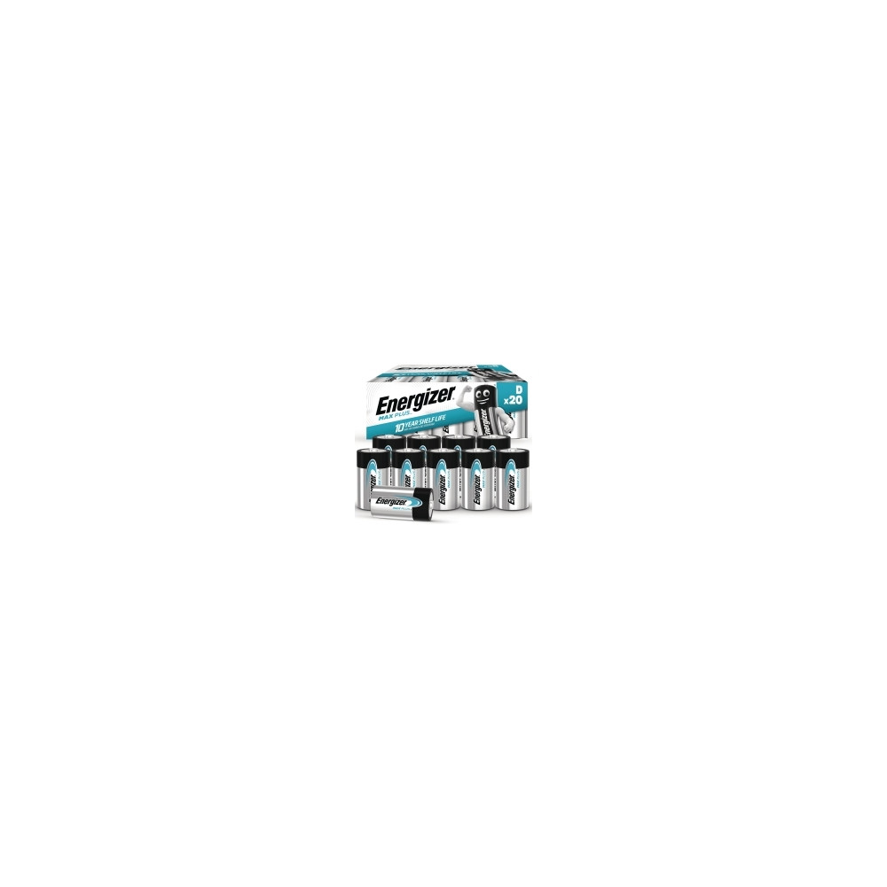 Produktbild för Batterier, Energizer® Alkaline Max Plus, 1,5 V, D/LR20, förp...