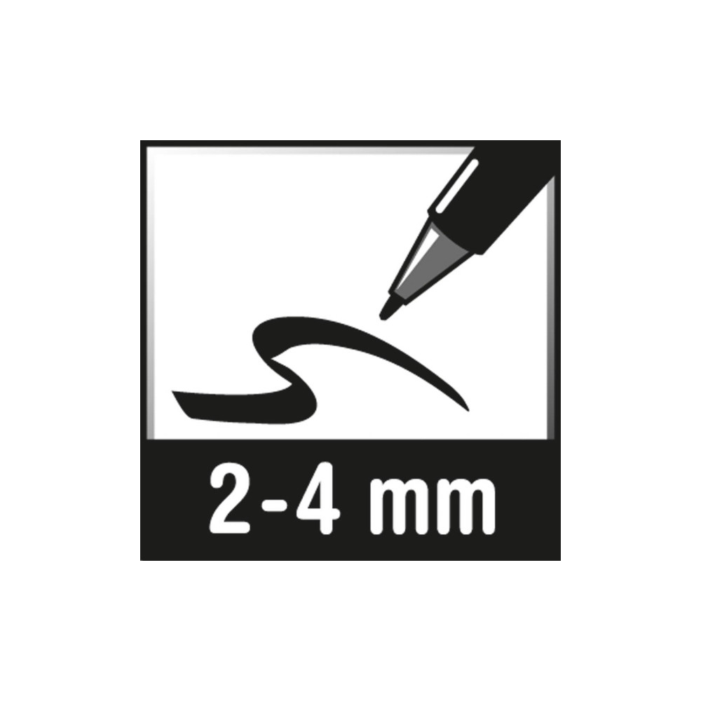 Produktbild för Paintmarkere, edding® 750, 2-4 mm, rund spids, rød, pakke me...