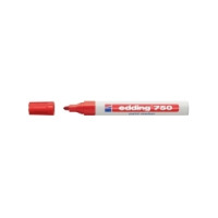 Produktbild för Paintmarkere, edding® 750, 2-4 mm, rund spids, rød, pakke me...