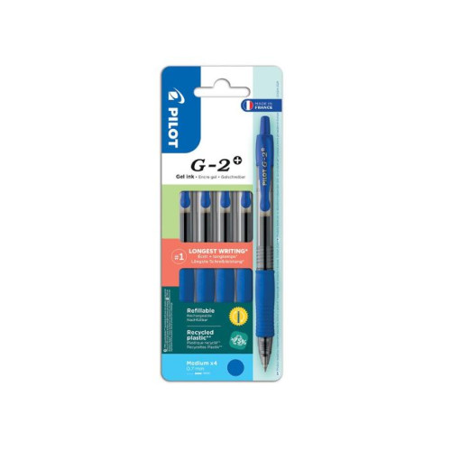 PILOT Gelpenna PILOT G2 Plus 0,7 blå 4/fp