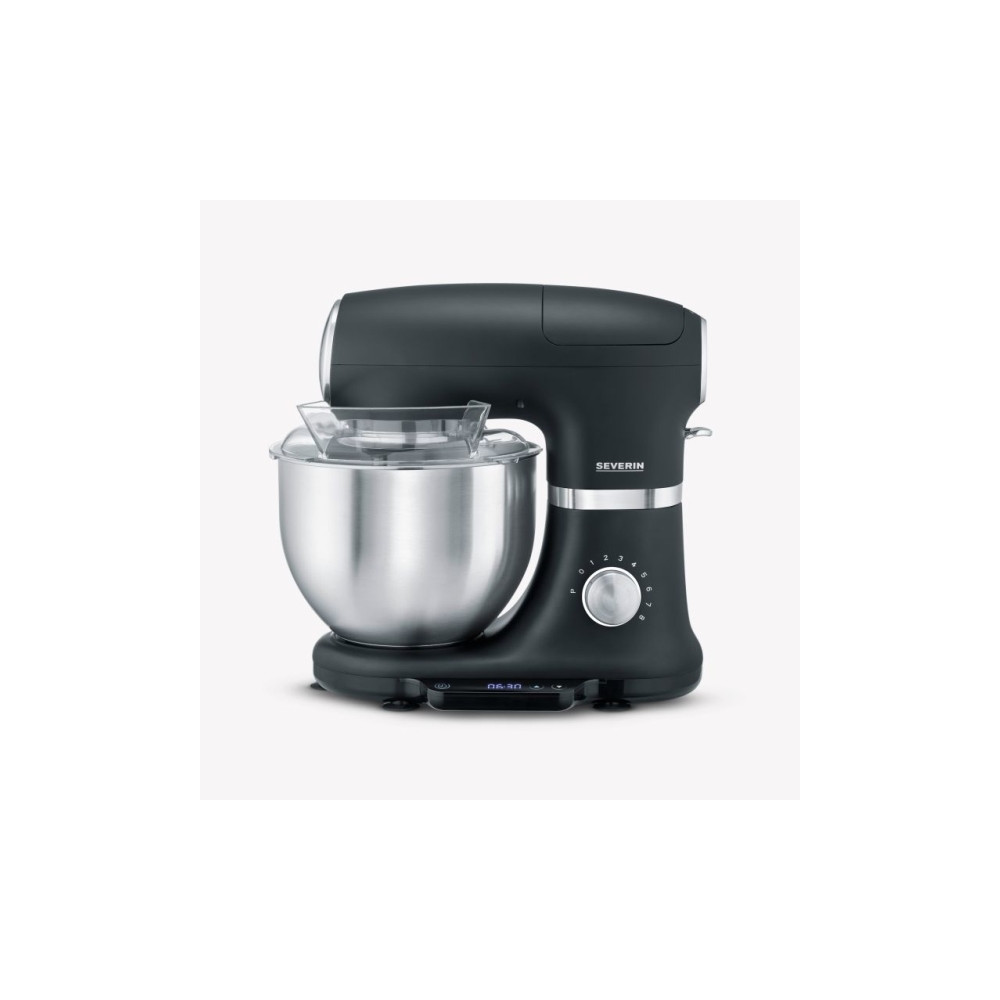 Produktbild för SEVERIN KM 3898 - köksmaskin - 1000 W - borstad silver/matt svart