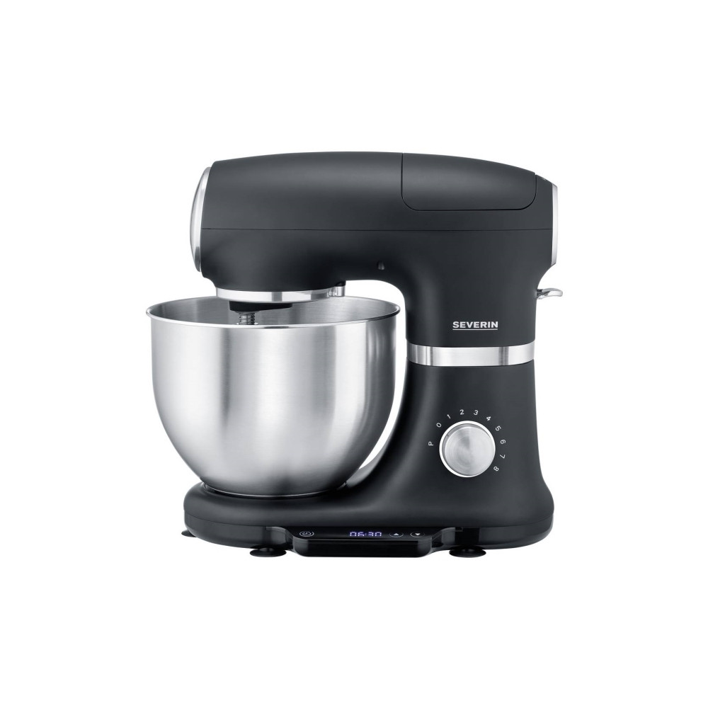 Produktbild för SEVERIN KM 3898 - köksmaskin - 1000 W - borstad silver/matt svart
