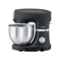 Produktbild för SEVERIN KM 3898 - köksmaskin - 1000 W - borstad silver/matt svart