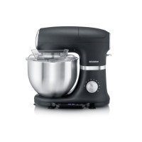 Produktbild för SEVERIN KM 3898 - köksmaskin - 1000 W - borstad silver/matt svart