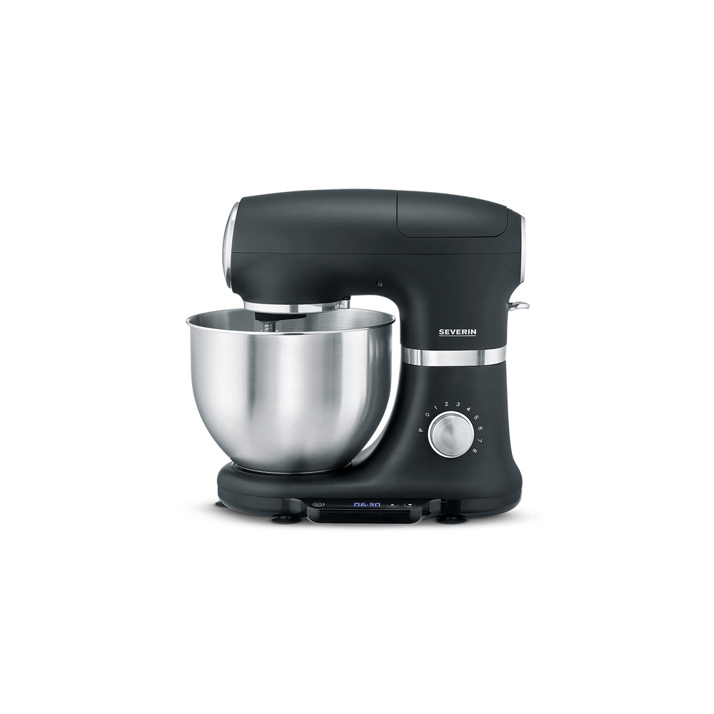 Produktbild för SEVERIN KM 3898 - köksmaskin - 1000 W - borstad silver/matt svart