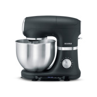 Produktbild för SEVERIN KM 3898 - köksmaskin - 1000 W - borstad silver/matt svart