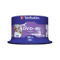 Produktbild för Verbatim - DVD+R x 50 - 4.7 GB - lagringsmedier