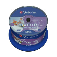 Produktbild för Verbatim - DVD+R x 50 - 4.7 GB - lagringsmedier