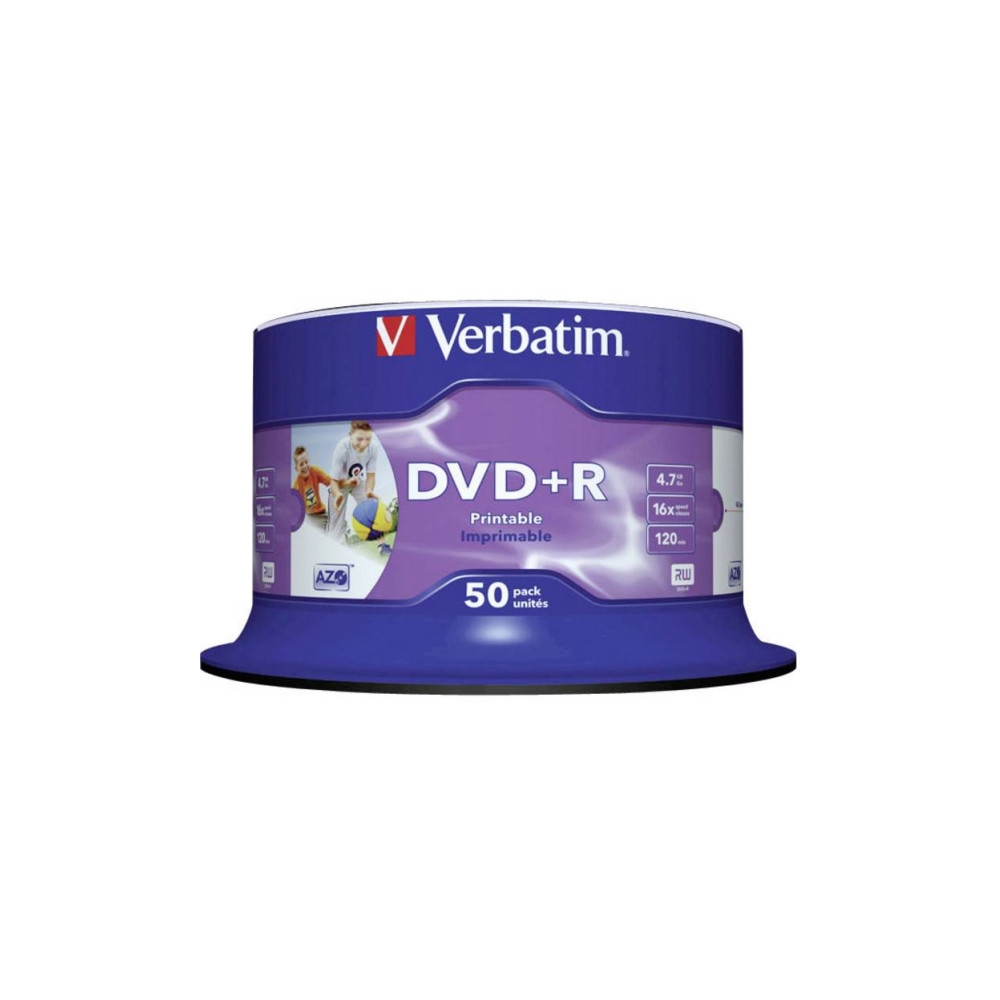 Produktbild för Verbatim - DVD+R x 50 - 4.7 GB - lagringsmedier