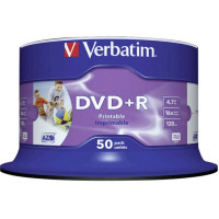 Produktbild för Verbatim - DVD+R x 50 - 4.7 GB - lagringsmedier