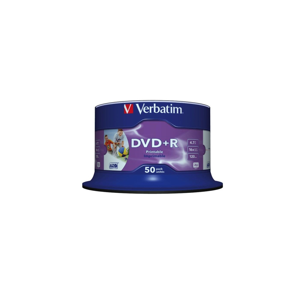 Produktbild för Verbatim - DVD+R x 50 - 4.7 GB - lagringsmedier