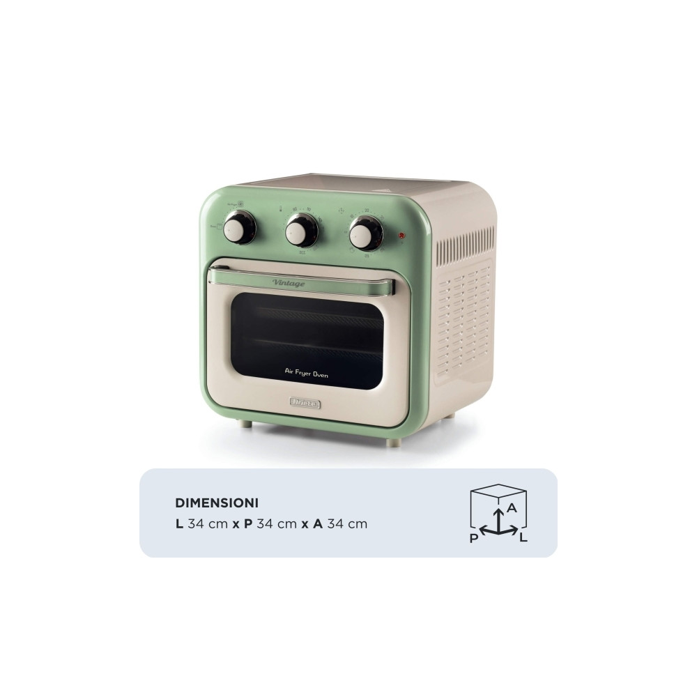 Produktbild för Ariete 4632/04, Varmluftsfritös, 16 l, 80 ° C, 230 ° C, 60 m...