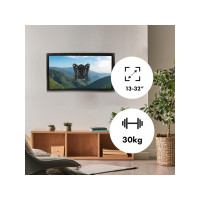 Produktbild för Maclean MC-416 TV-väggfäste 13–32" 30 kg, tiltbart/roterbart...