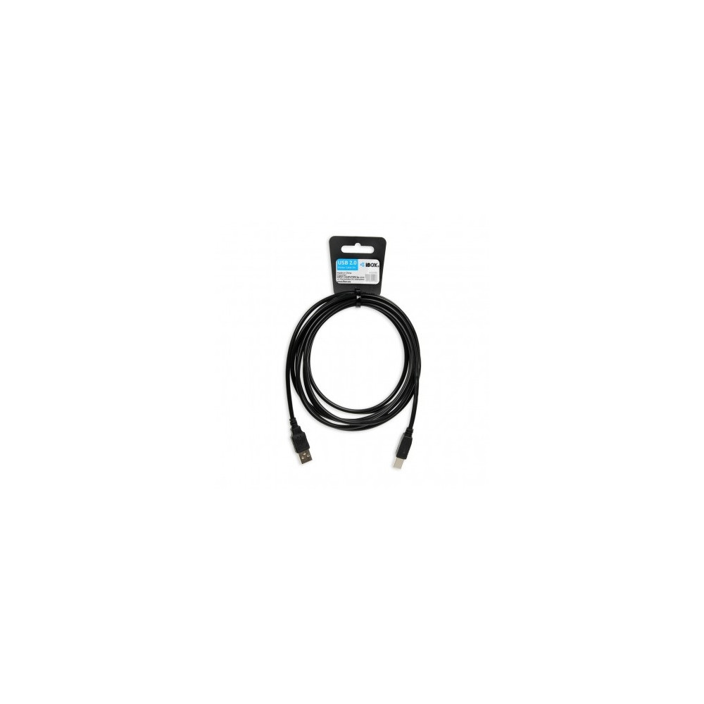 Produktbild för iBOX - skrivarkabel - USB till USB typ B - 3 m
