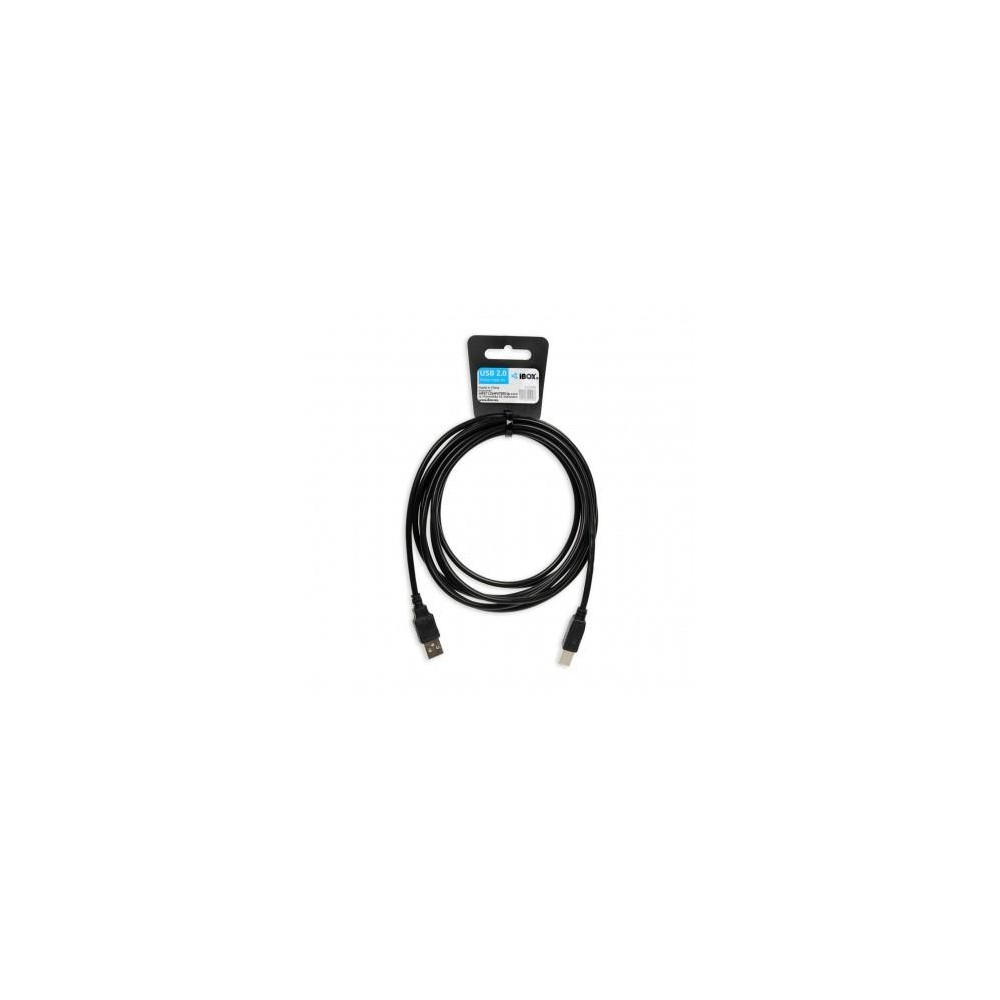Produktbild för iBOX - skrivarkabel - USB till USB typ B - 3 m