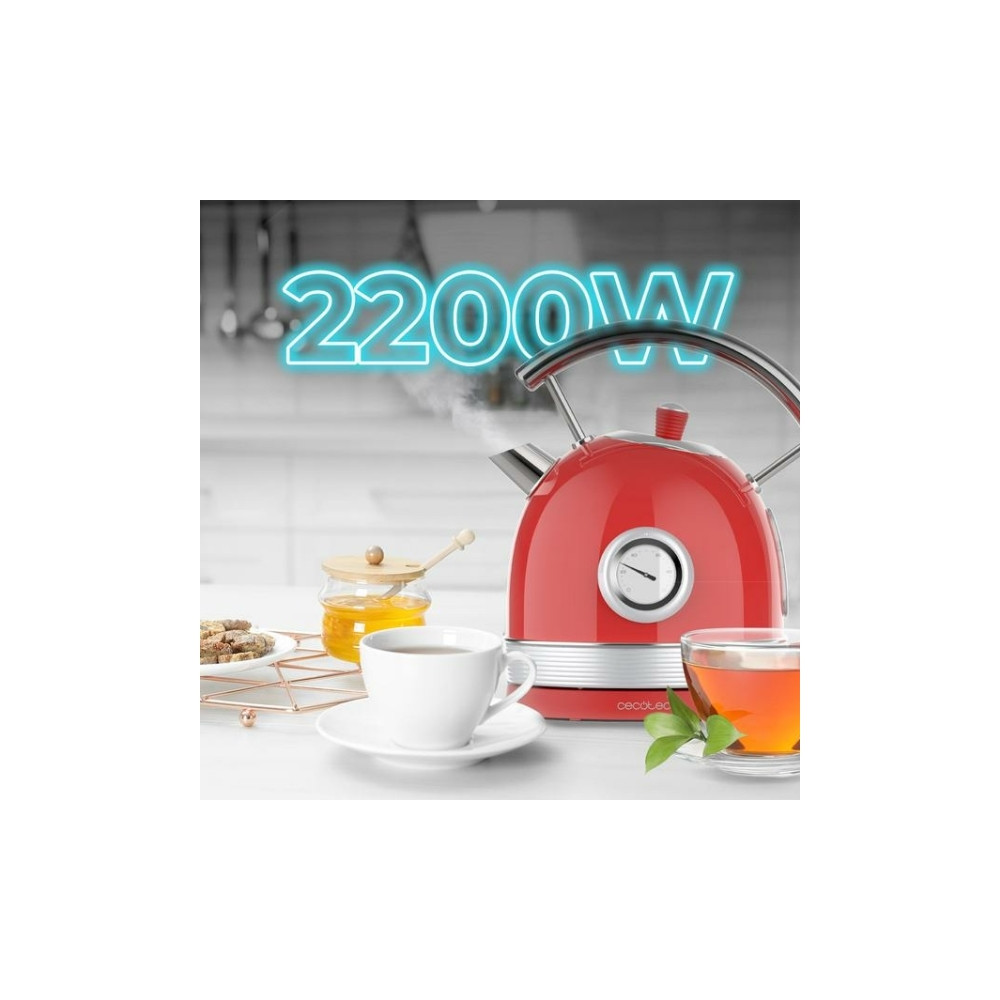 Produktbild för Cecotec Thermosense 420, 1,8 l, 2200 W, Krom, Röd, Rostfritt...