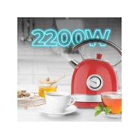 Produktbild för Cecotec Thermosense 420, 1,8 l, 2200 W, Krom, Röd, Rostfritt...