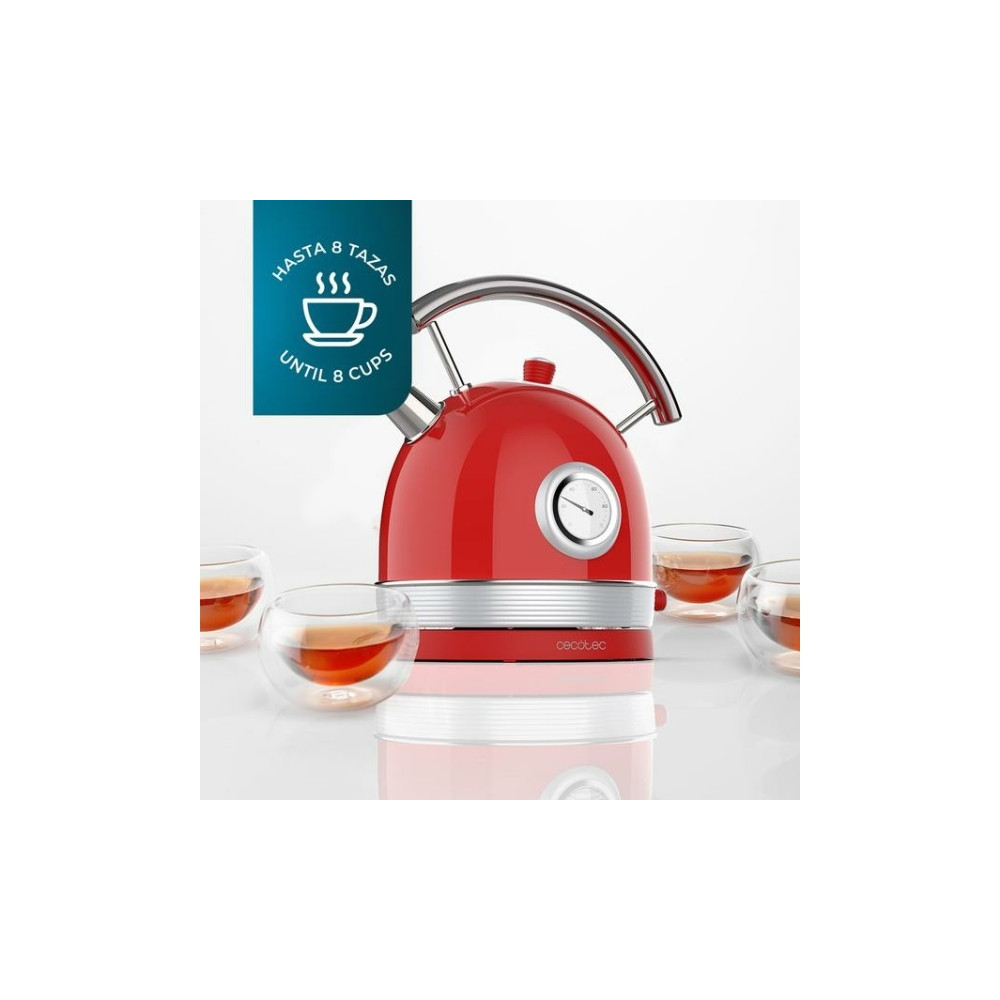 Produktbild för Cecotec Thermosense 420, 1,8 l, 2200 W, Krom, Röd, Rostfritt...