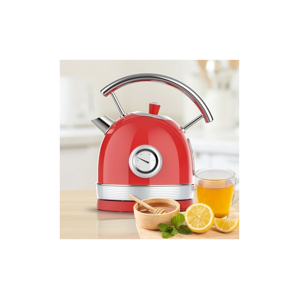 Produktbild för Cecotec Thermosense 420, 1,8 l, 2200 W, Krom, Röd, Rostfritt...