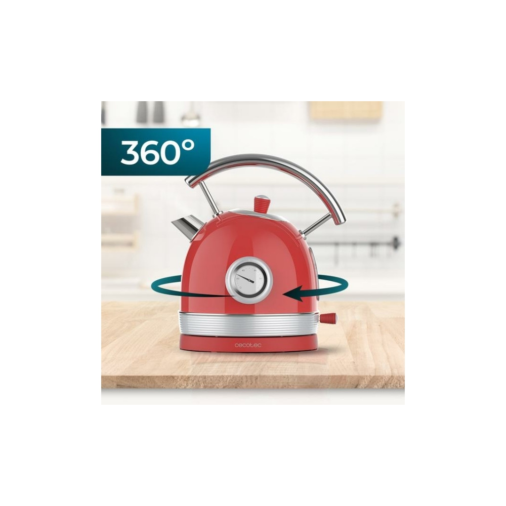 Produktbild för Cecotec Thermosense 420, 1,8 l, 2200 W, Krom, Röd, Rostfritt...