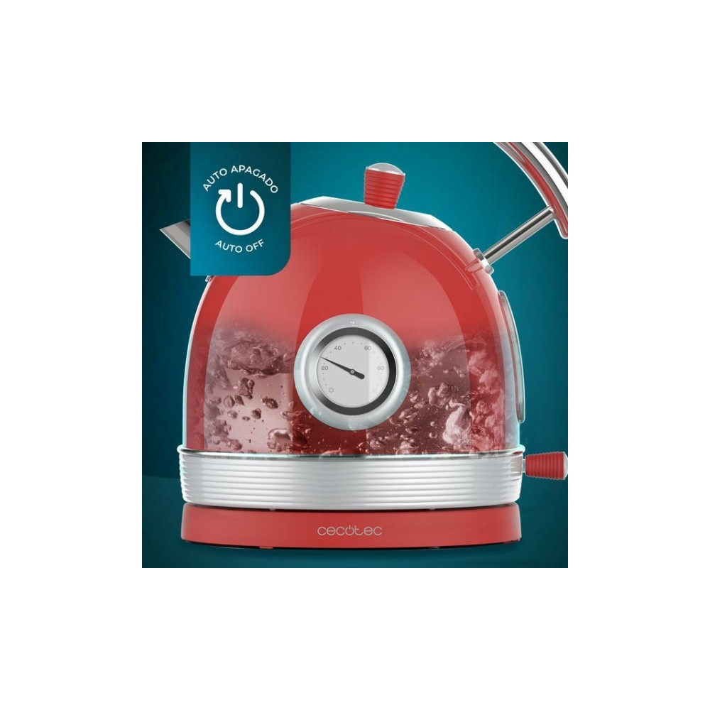 Produktbild för Cecotec Thermosense 420, 1,8 l, 2200 W, Krom, Röd, Rostfritt...