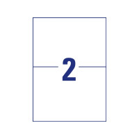 Produktbild för Avery Zweckform - vattentåliga etiketter - matt - 40 etikett (er) - 210 x 148 mm