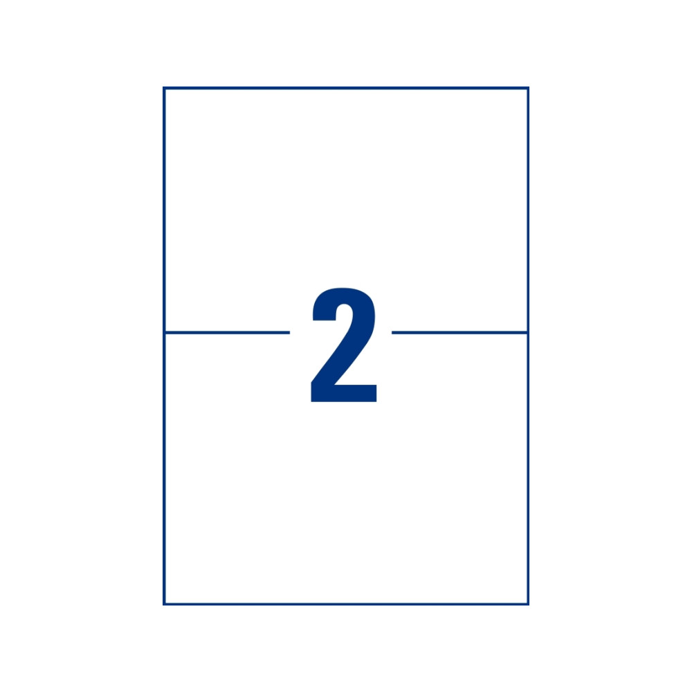 Produktbild för Avery Zweckform - vattentåliga etiketter - matt - 40 etikett (er) - 210 x 148 mm