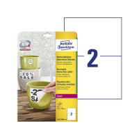 Produktbild för Avery Zweckform - vattentåliga etiketter - matt - 40 etikett (er) - 210 x 148 mm