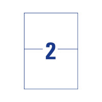 Produktbild för Avery Zweckform - vattentåliga etiketter - matt - 40 etikett (er) - 210 x 148 mm
