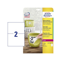 Produktbild för Avery Zweckform - vattentåliga etiketter - matt - 40 etikett (er) - 210 x 148 mm