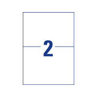 Produktbild för Avery Zweckform - vattentåliga etiketter - matt - 40 etikett (er) - 210 x 148 mm