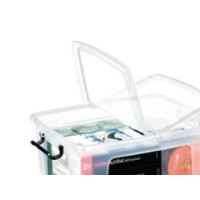 Produktbild för Förvaringsbox, CEP® Strata, 24 l, 20,2 x 39,5 x 49,8 cm, tra...