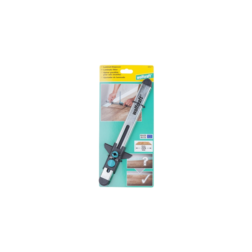 Produktbild för wolfcraft GmbH 6952000, Svart, Rostfritt stål, Europa, 320 m...