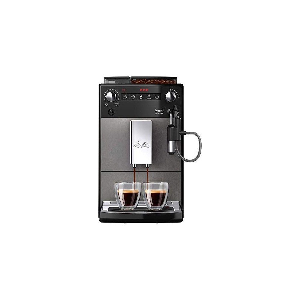 Produktbild för Melitta Series 600 Avanza - automatisk kaffekokare med mjölkskummare - 15 bar - mystisk titan