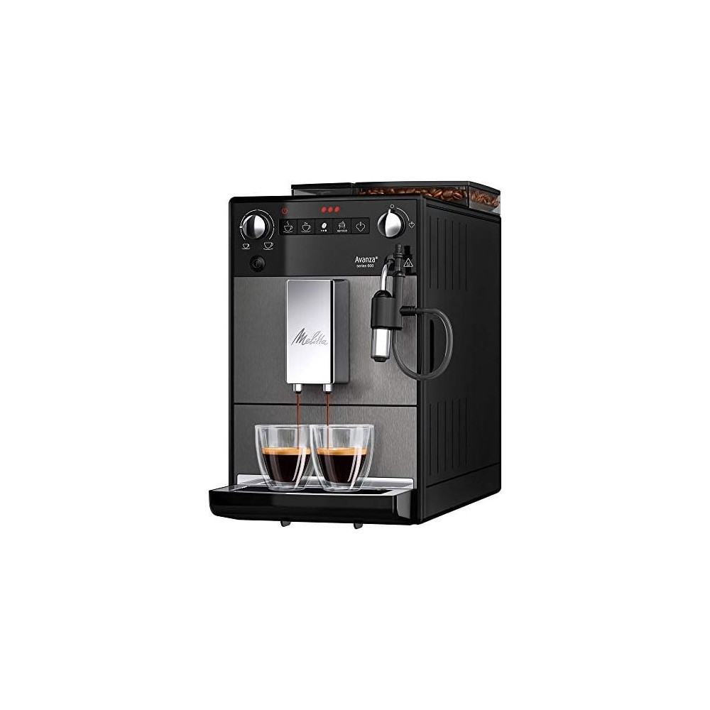 Produktbild för Melitta Series 600 Avanza - automatisk kaffekokare med mjölkskummare - 15 bar - mystisk titan