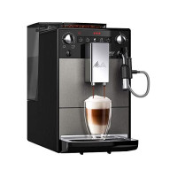 Produktbild för Melitta Series 600 Avanza - automatisk kaffekokare med mjölkskummare - 15 bar - mystisk titan