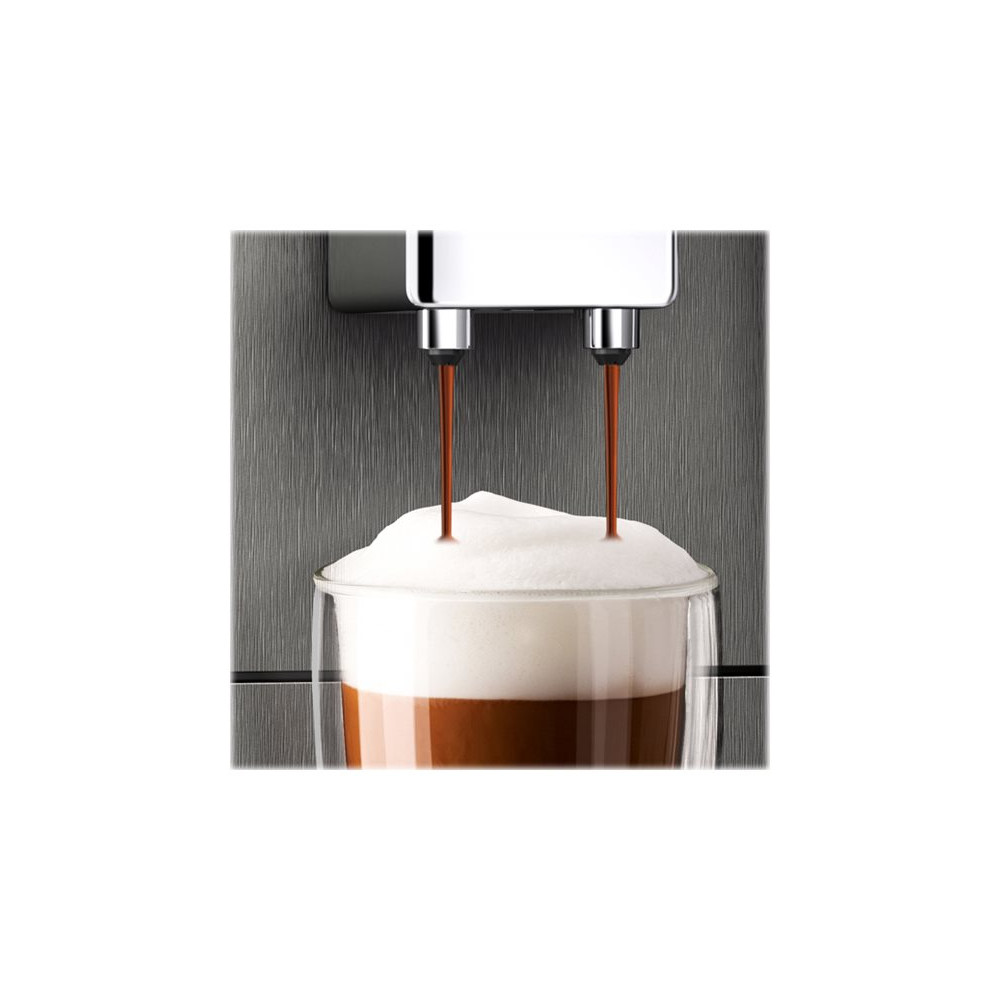Produktbild för Melitta Series 600 Avanza - automatisk kaffekokare med mjölkskummare - 15 bar - mystisk titan
