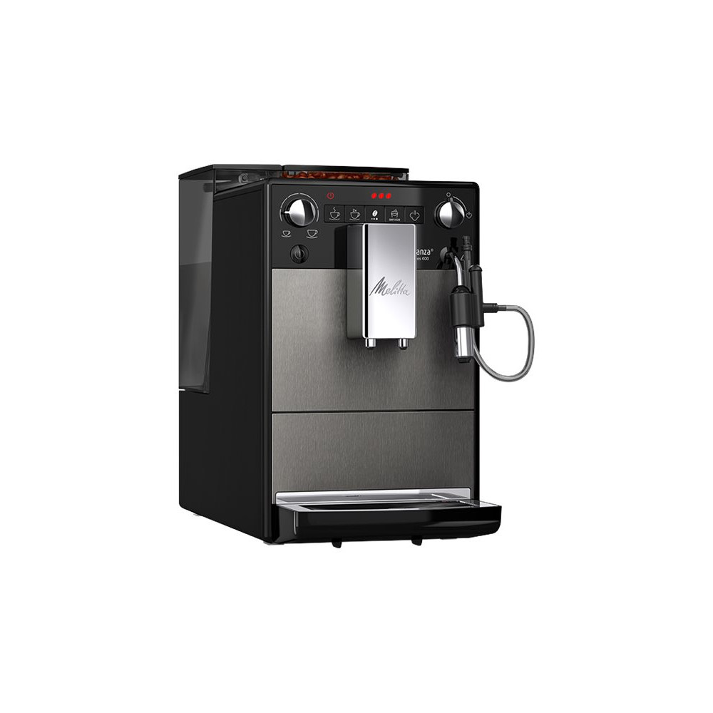 Produktbild för Melitta Series 600 Avanza - automatisk kaffekokare med mjölkskummare - 15 bar - mystisk titan