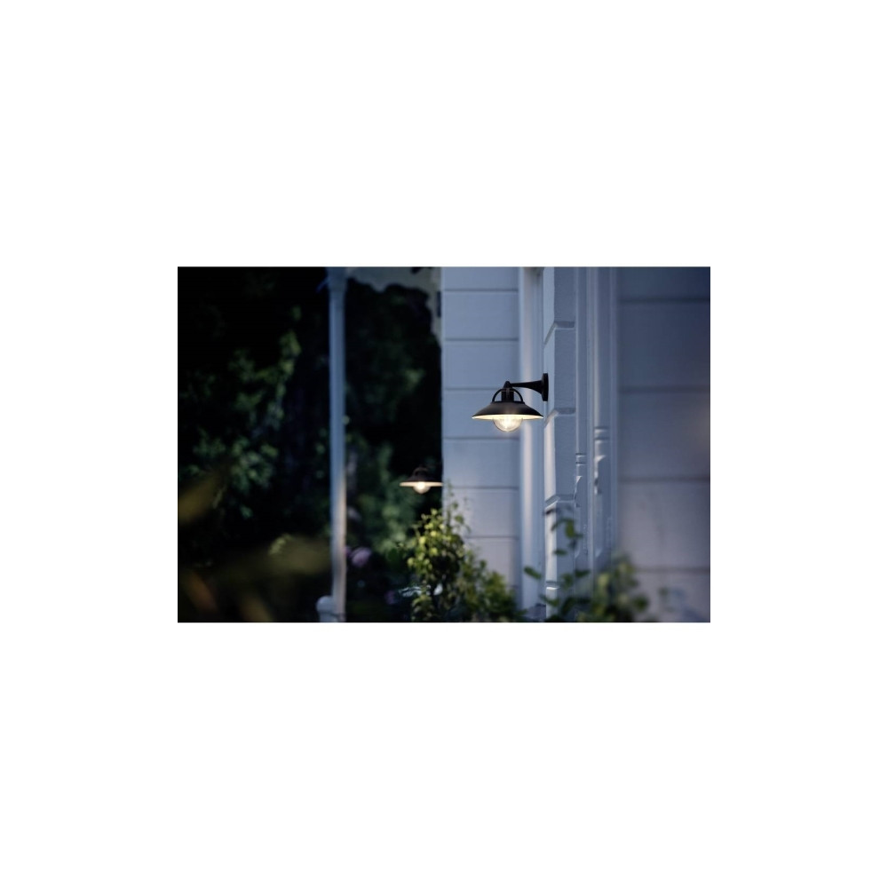 Produktbild för Philips myGarden Cormorant - vägglampa - E27 - svart