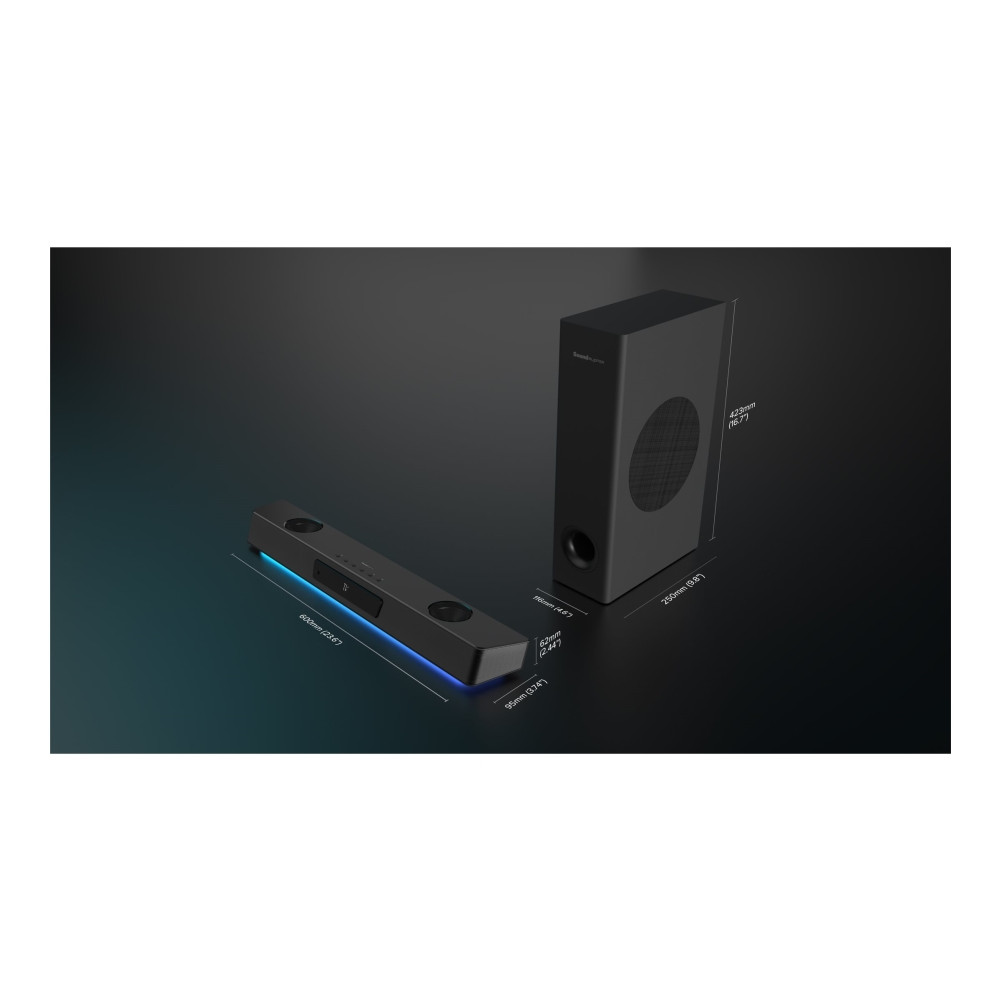 Produktbild för Creative Sound Blaster Katana V2X - soundbar - för persondator - trådlös